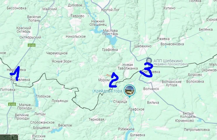 Белгородская область - карта боевых действий на 27.08.2024